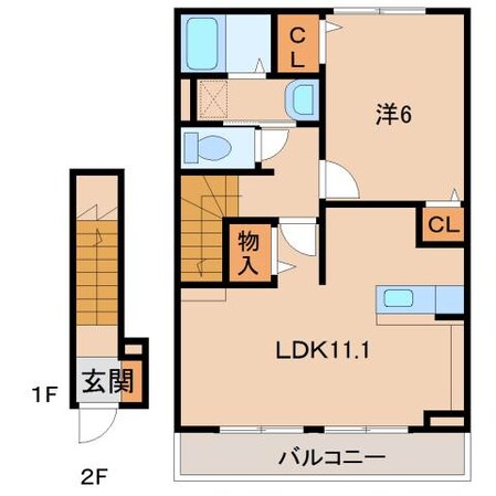 プリムローズⅠの物件間取画像